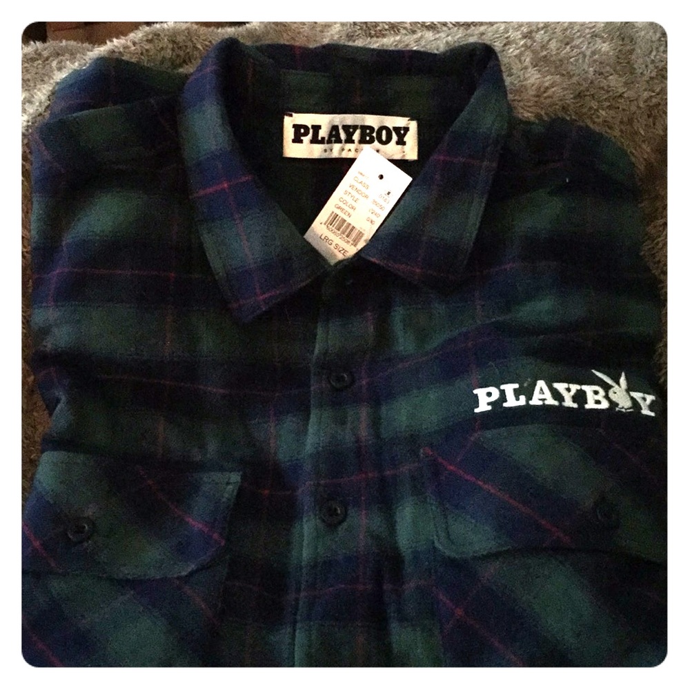 NWT - Men's Flannel Playboy by PacSun Shirt